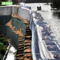 Barrera de gavión de malla soldada galvanizada para la pared de defensa